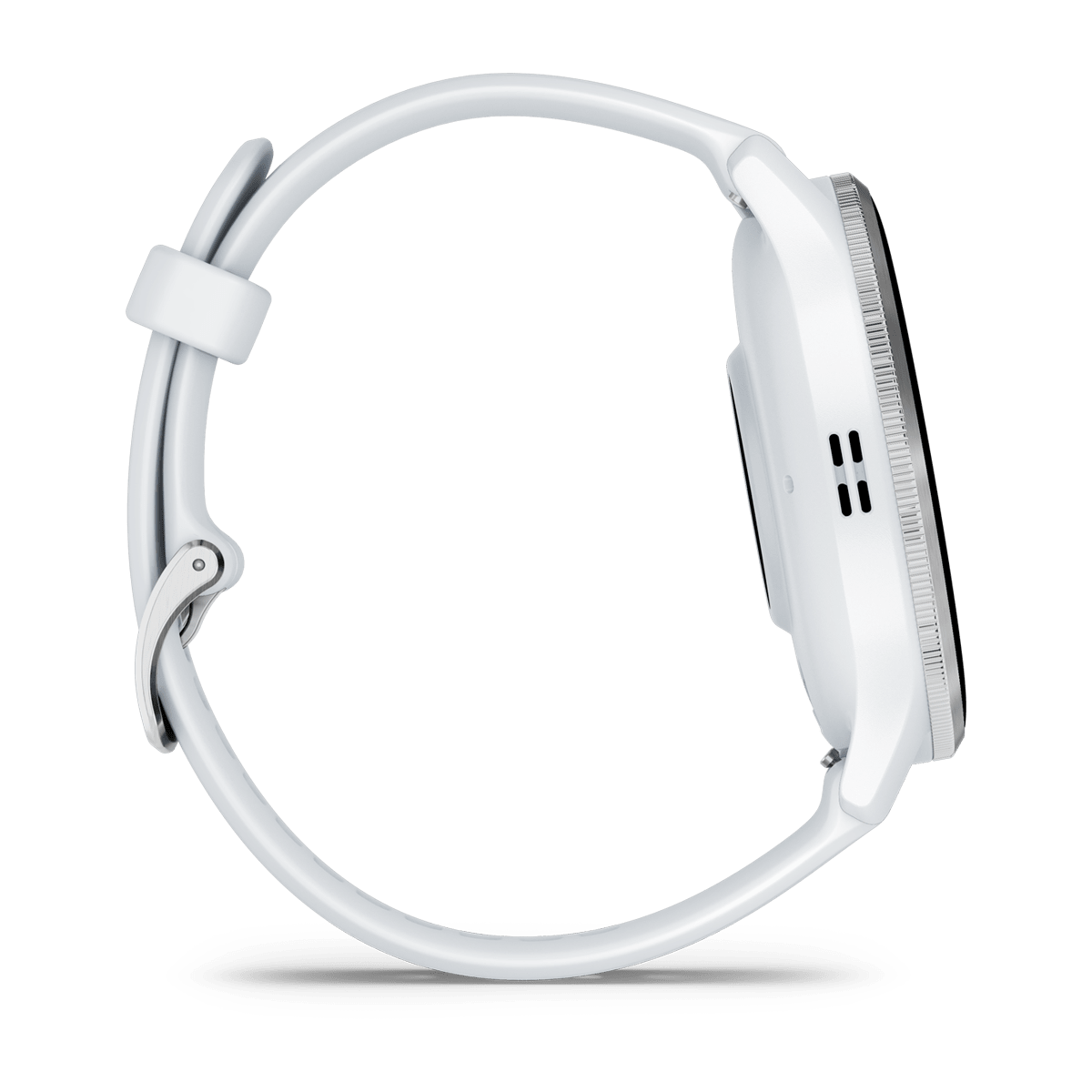 Venu® 3S Steinweiss/Silber mit Schnellwechsel-Silikon-Armband 010-02784_2