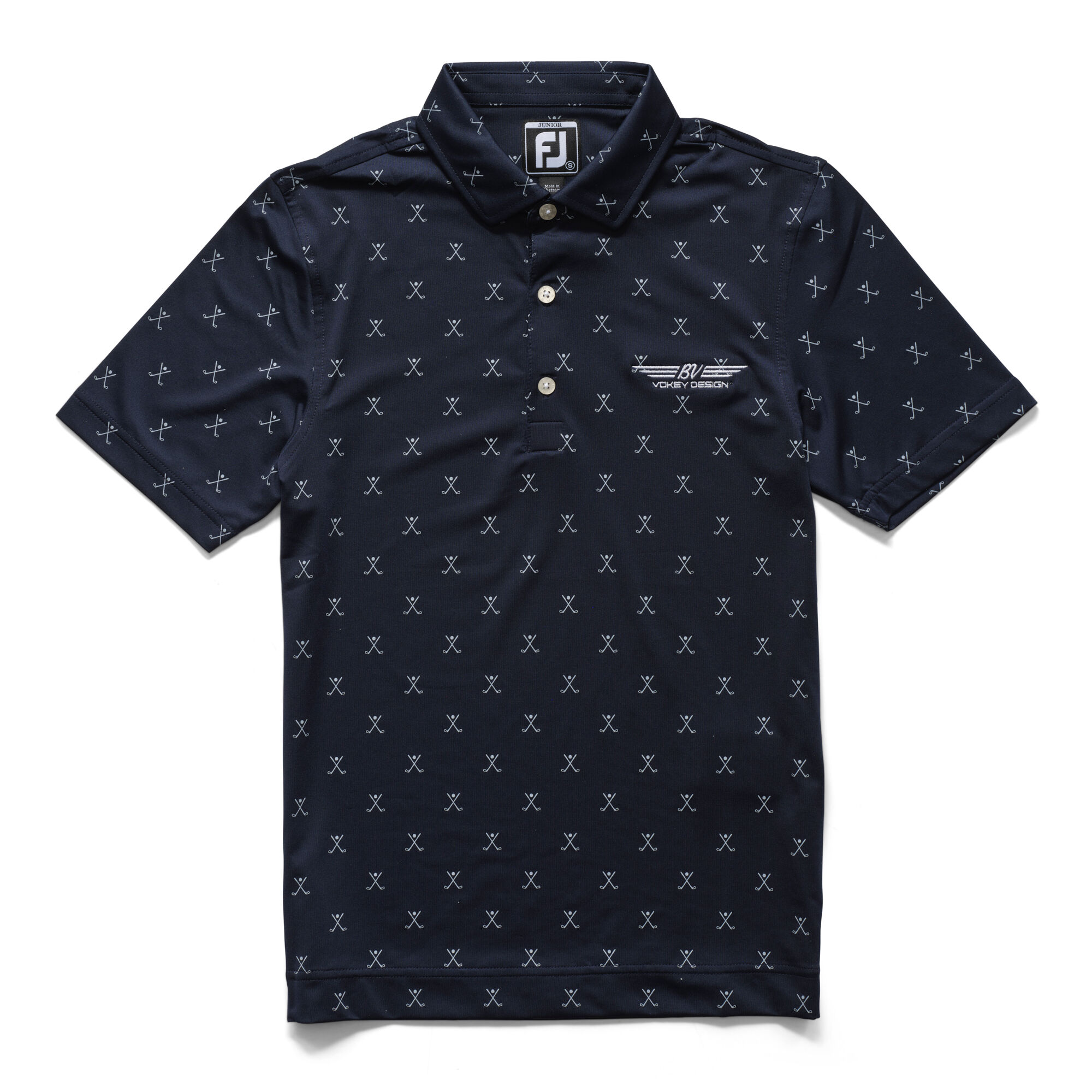 FJ Junior Golf Print w/ Self Collar VM40506_1