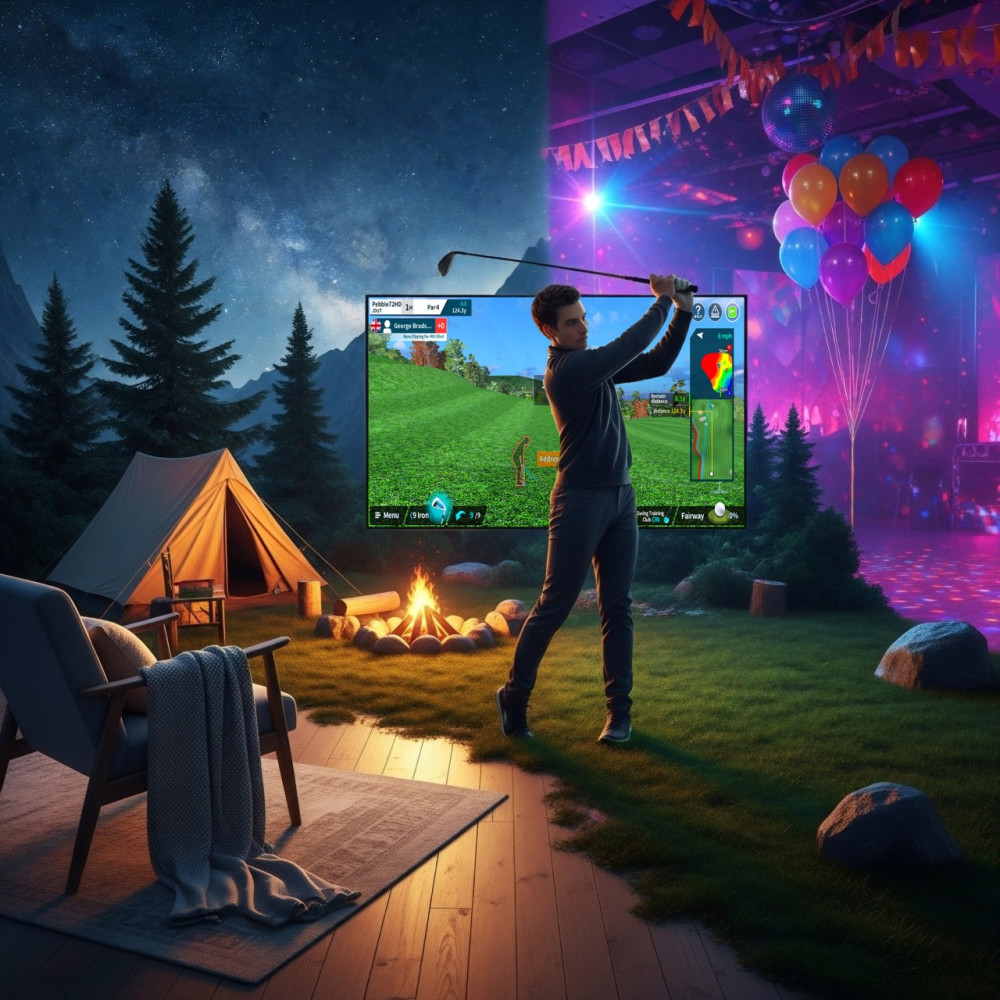 2 Flex HOME &amp; MOBILE GOLF SIMULATOR Q17-A2690