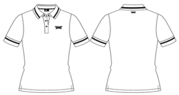 Polo à manches contrastées pour femmes P22-O2510_3