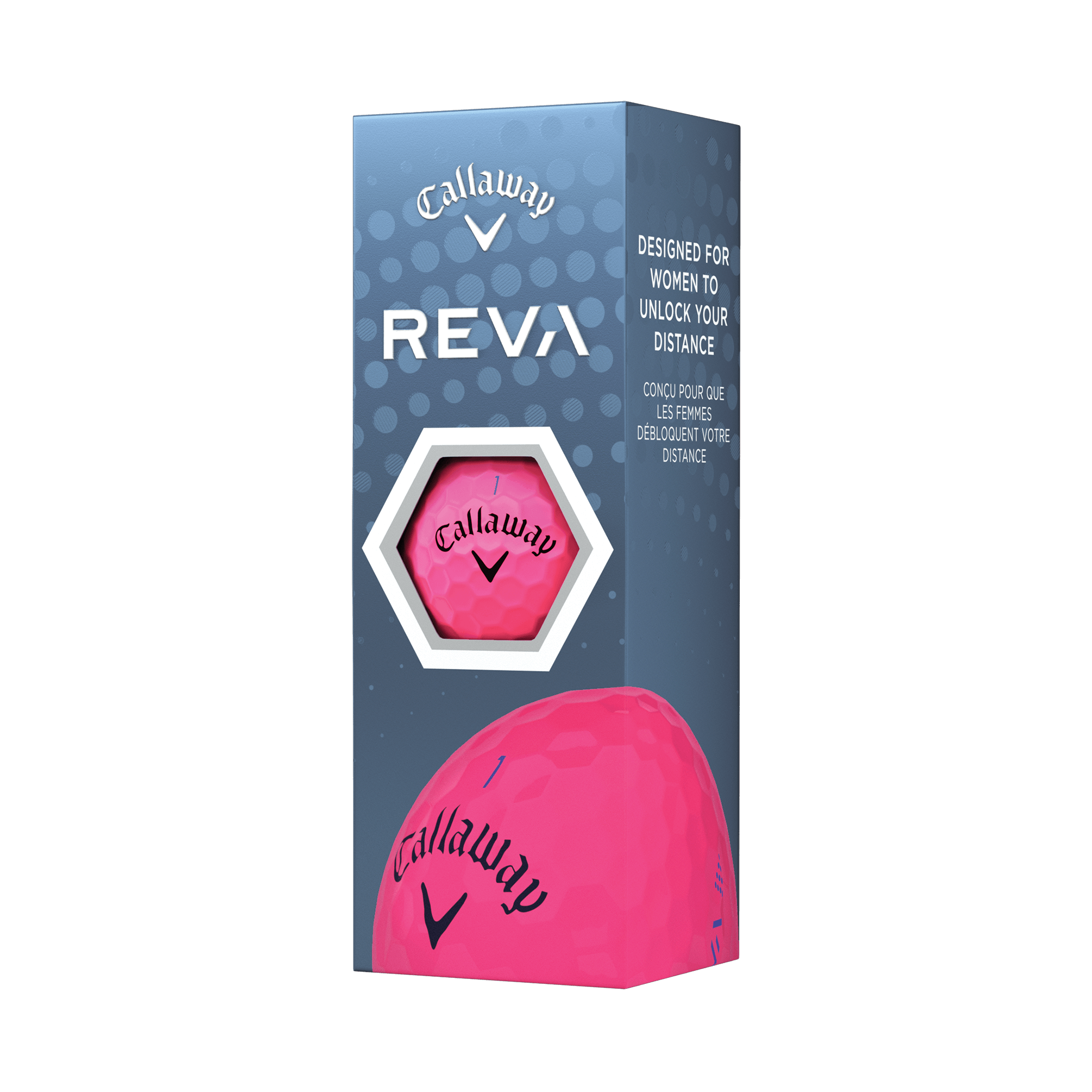 Balles de golf REVA roses (douzaine) balls-2023-reva-pink_1