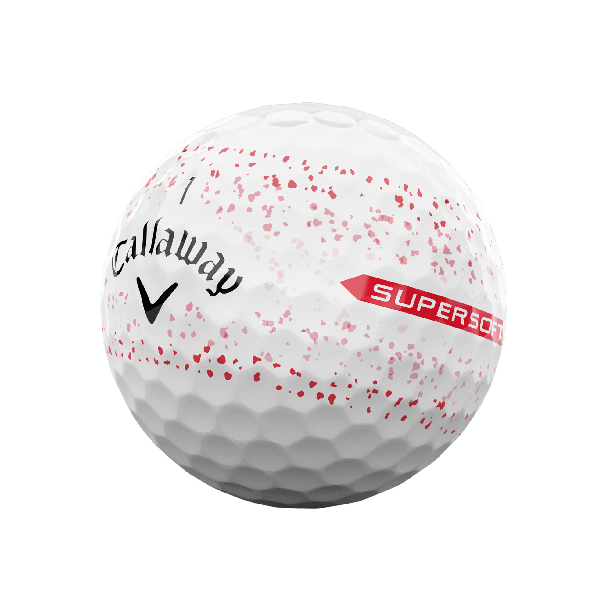 Édition limitée Balles de golf Supersoft Splatter 360 Red (douzaine) balls-2023-supersoft-red-splatter_1