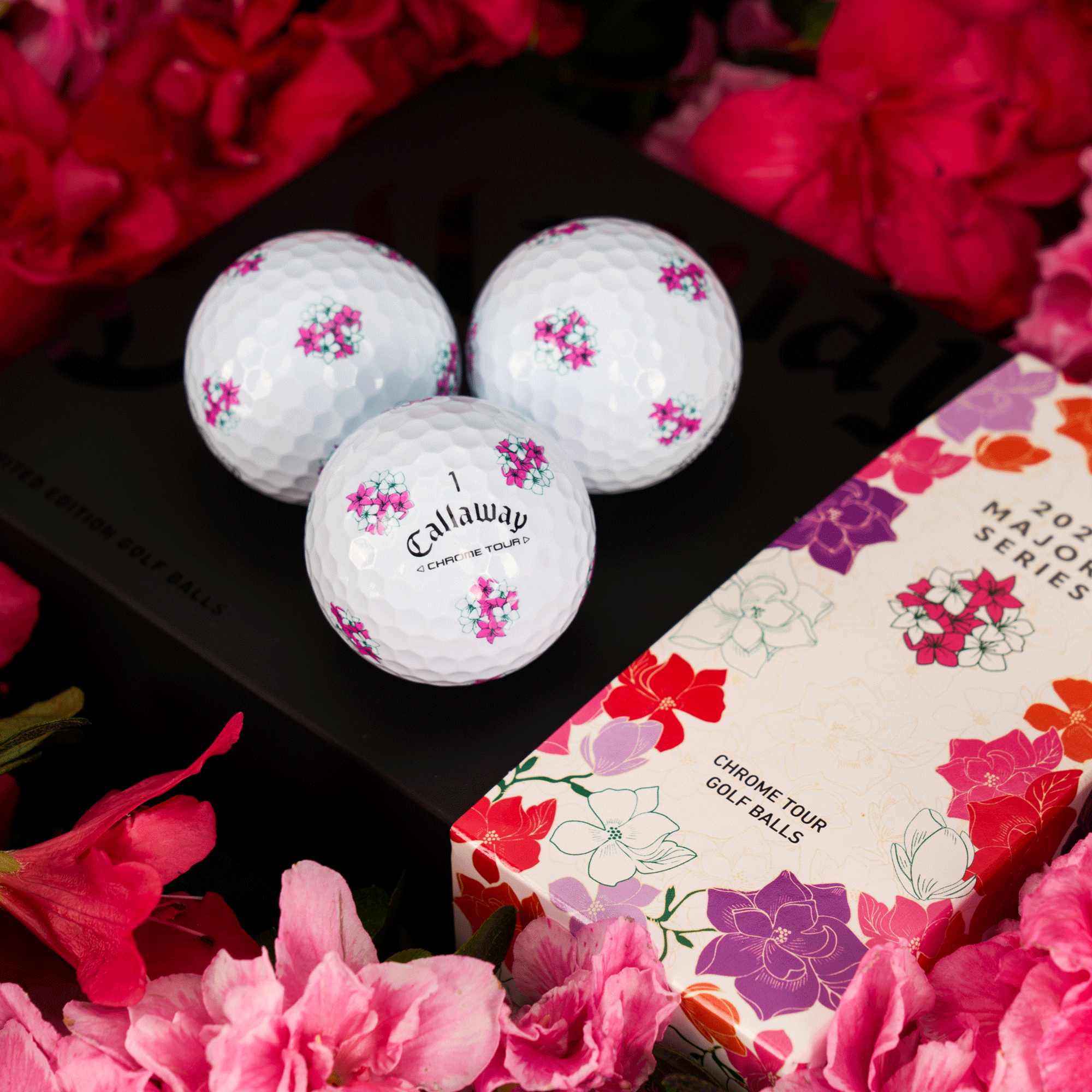 Édition limitée Chrome Tour Major Series : Balles de golf April Major (douzaine) balls-2024-chrome-tour-april-major_1