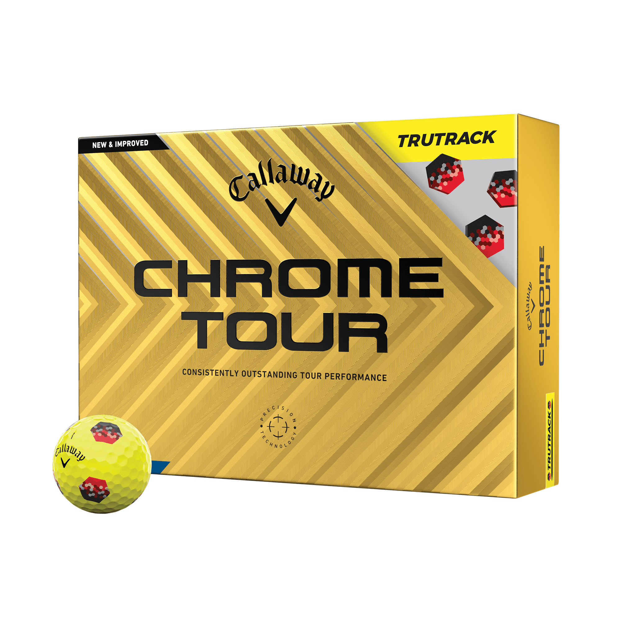 Balles de golf Chrome Tour 360 Triple Track Yellow balls-2024-chrome-tour-360-triple-track-yellow_1