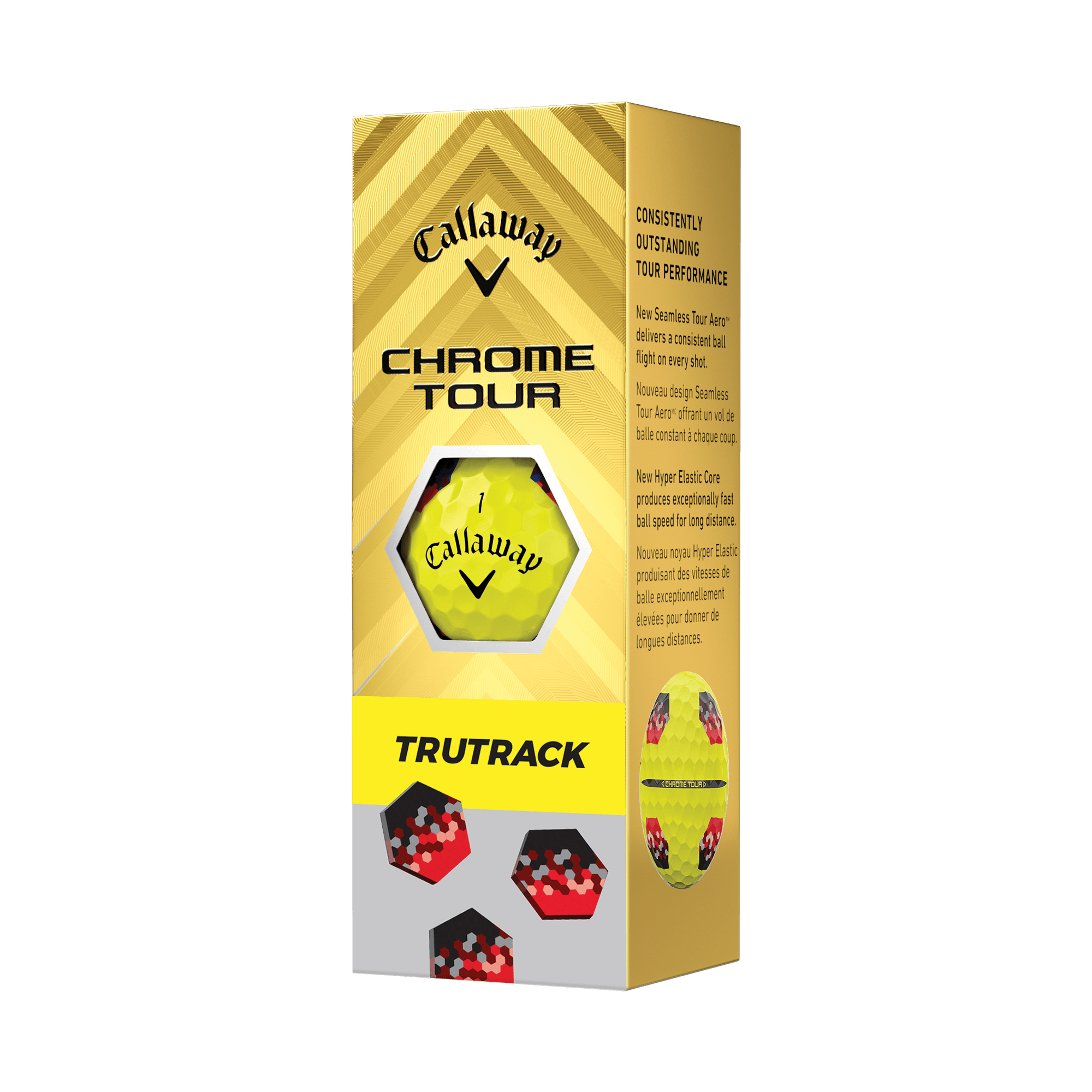 Balles de golf Chrome Tour TruTrack Yellow balls-2024-chrome-tour-trutrack-yellow_1