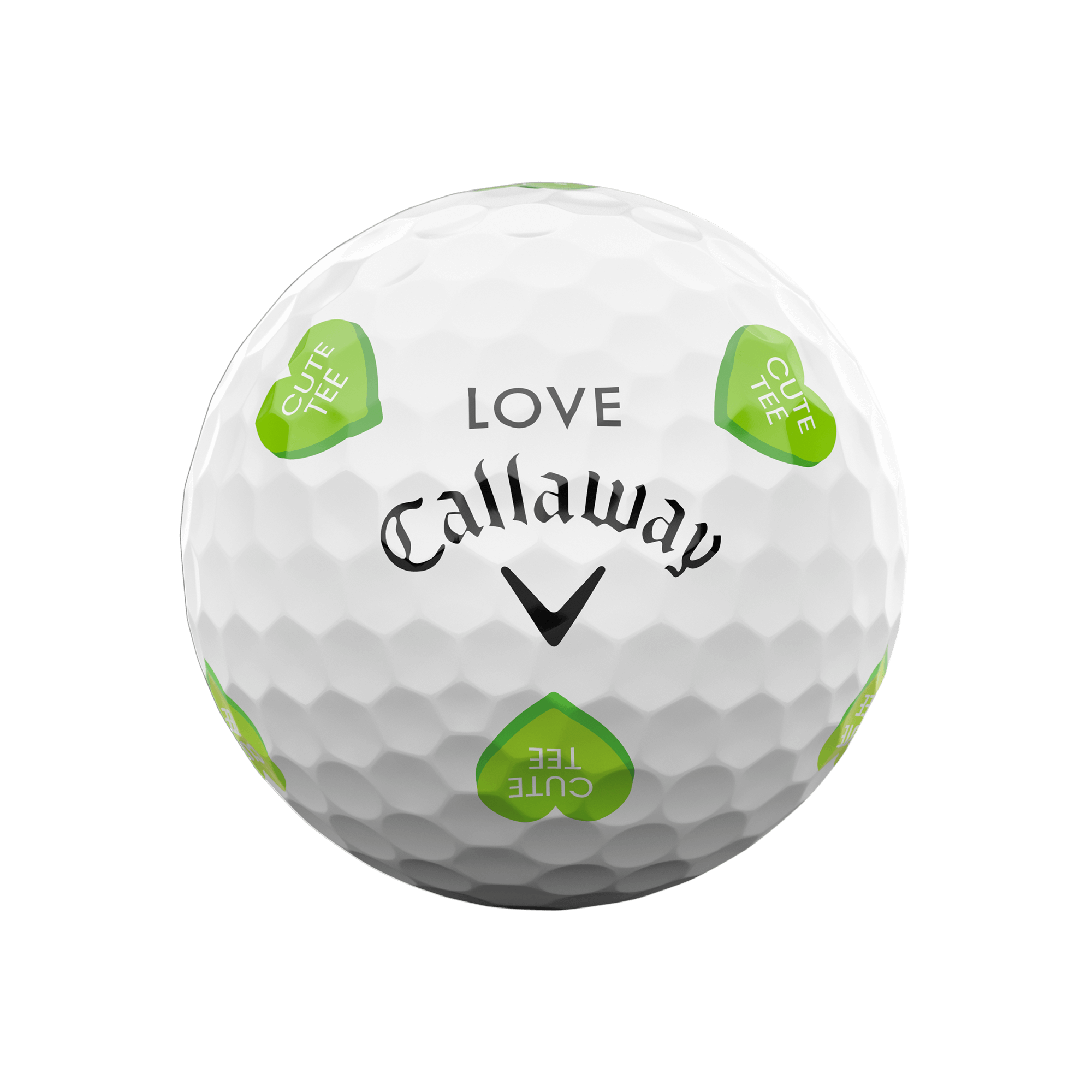 Édition limitée Chrome Tour Valentine's Golf Hearts Balles de golf (douzaine) balls-2024-chrome-tour-truvis-valentines-day_1
