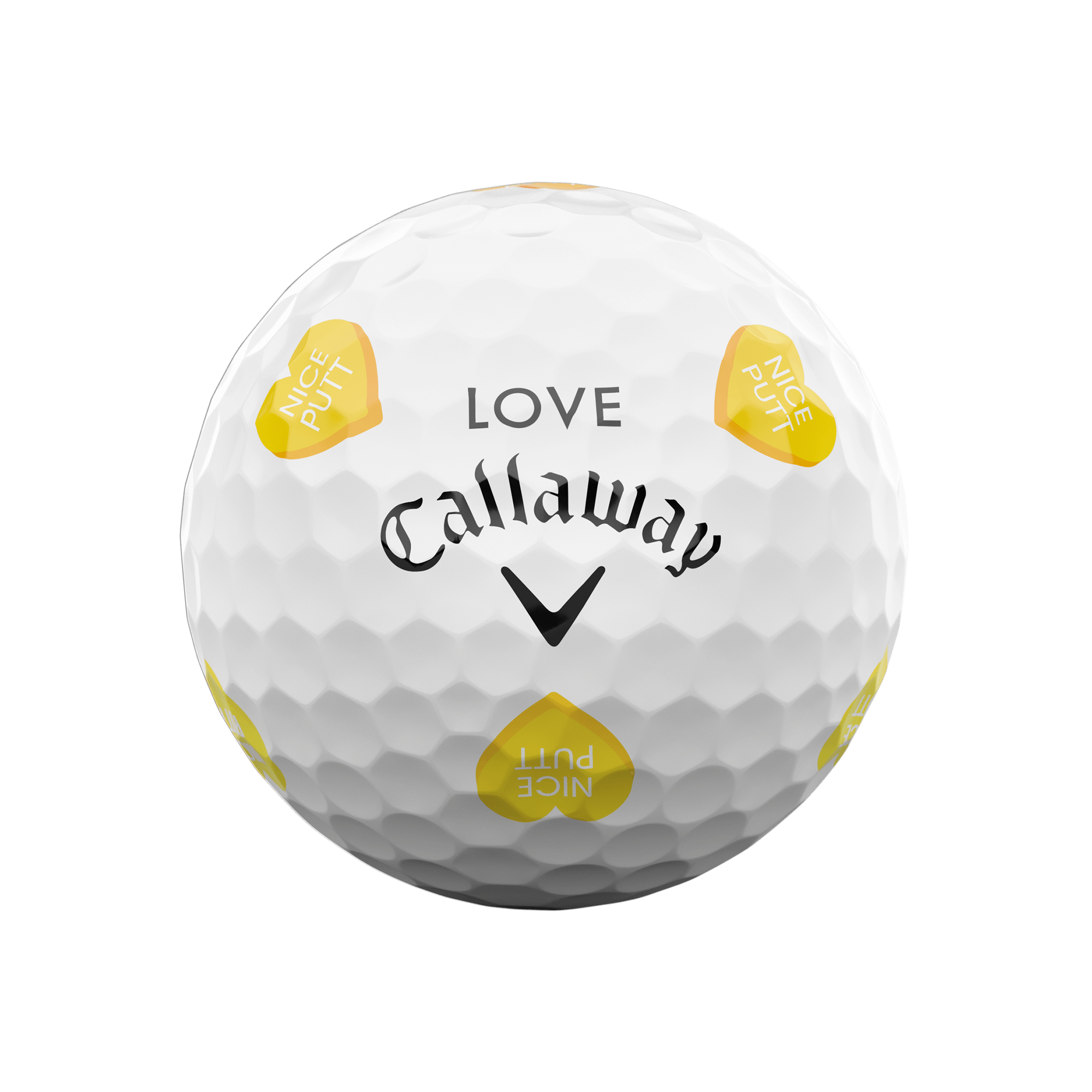 Édition limitée Chrome Tour Valentine's Golf Hearts Balles de golf (douzaine) balls-2024-chrome-tour-truvis-valentines-day_1