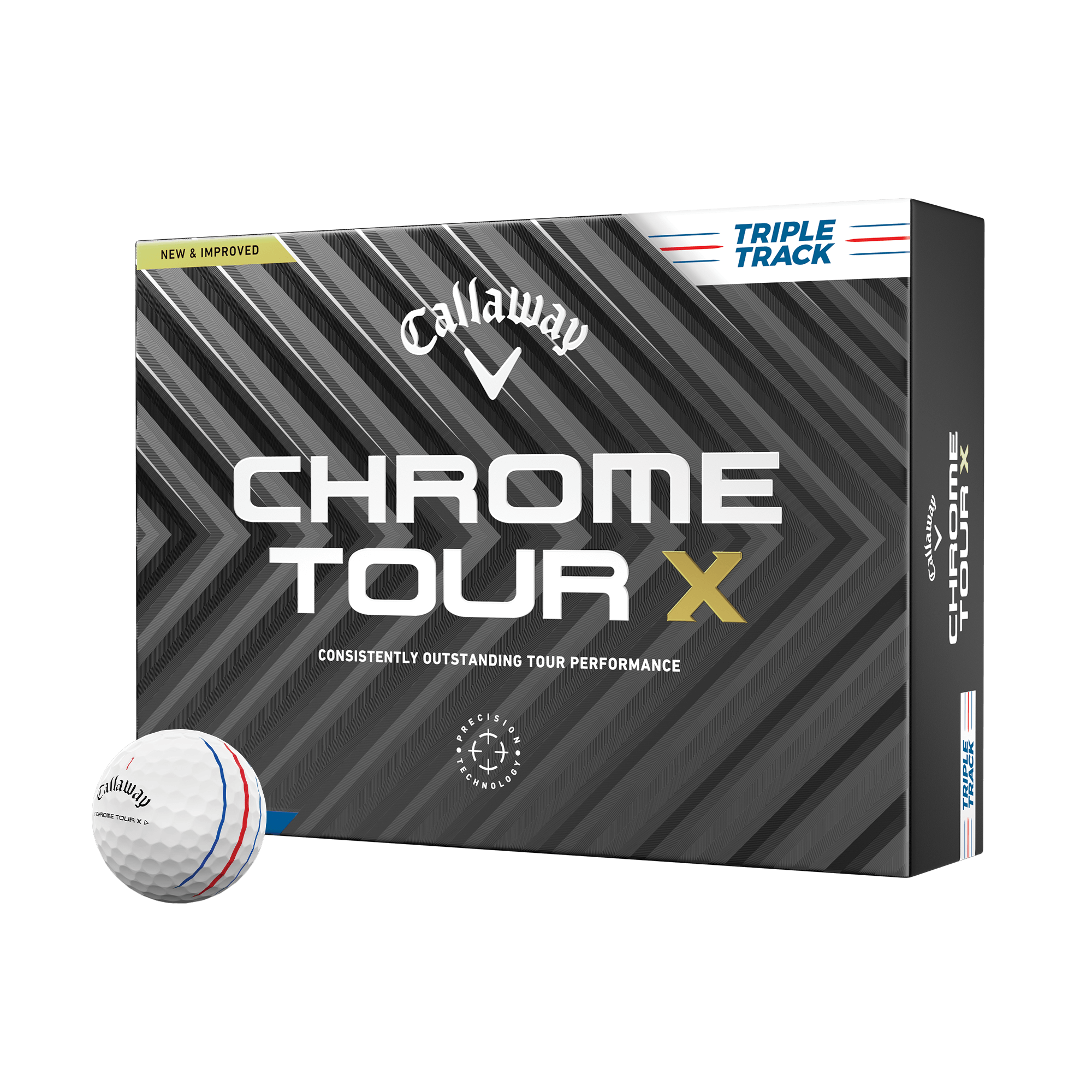 Balles de golf Chrome Tour X Triple Track Yellow balls-2024-chrome-tour-x-triple-track-yellow_1