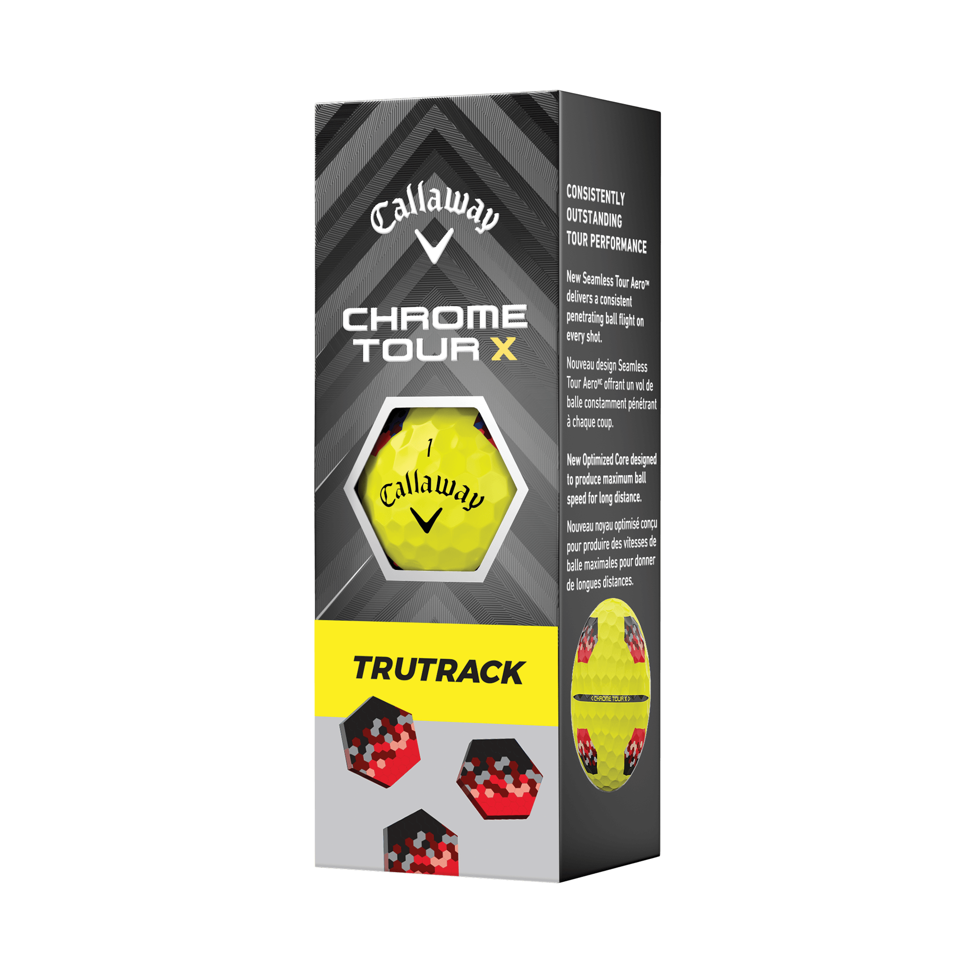 Balles de golf Chrome Tour X TruTrack Yellow balls-2024-chrome-tour-x-trutrack-yellow_1