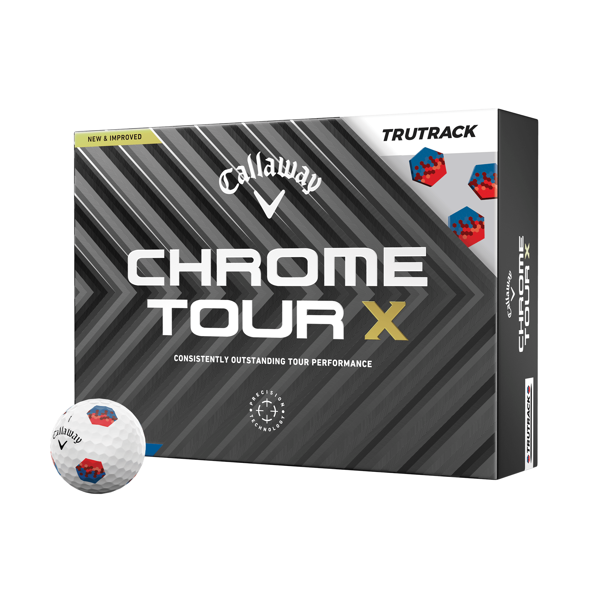 Balles de golf Chrome Tour X 360 Triple Track Yellow balls-2024-chrome-tour-x-360-triple-track-yellow_1