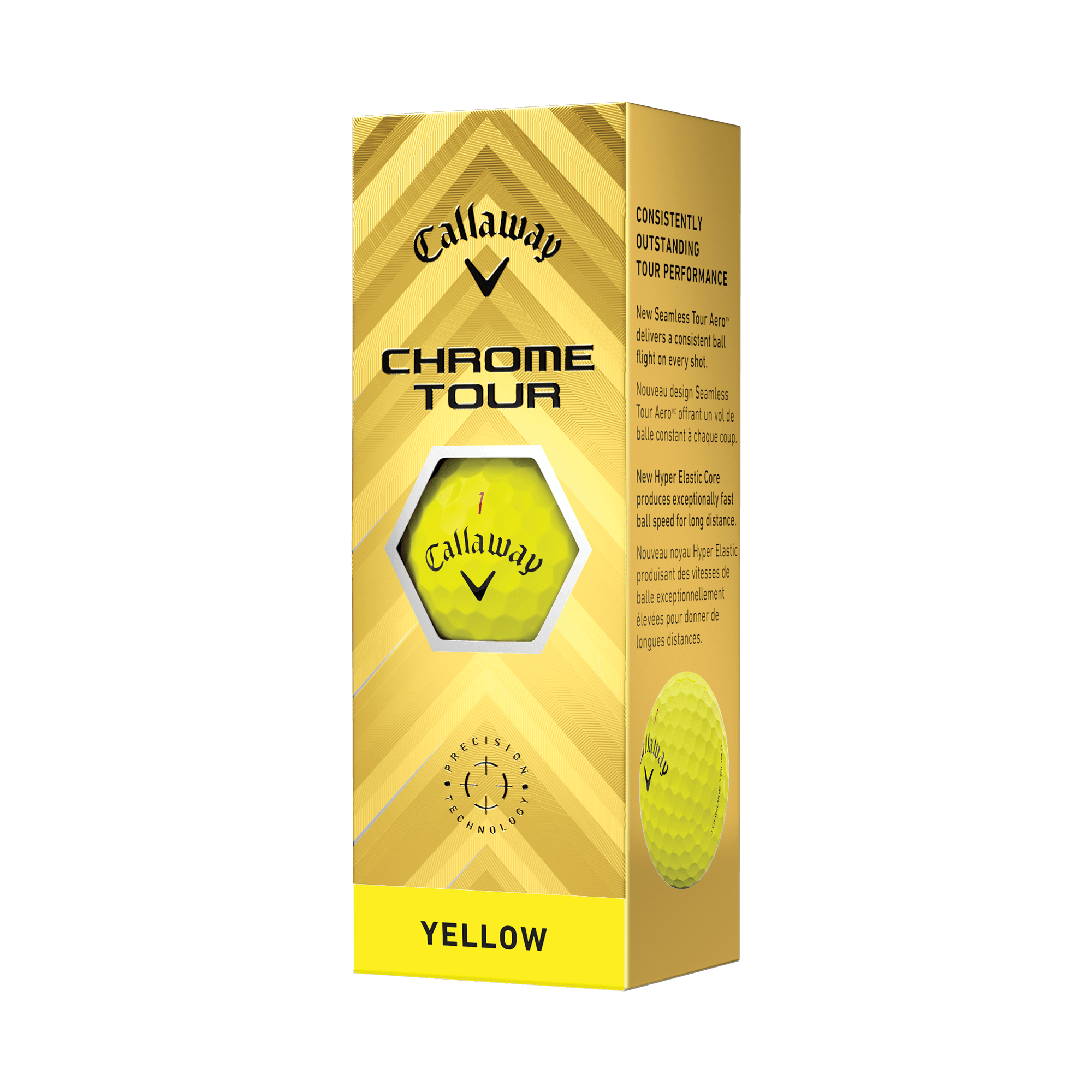 Balles de golf Chrome Tour Yellow balls-2024-chrome-tour-yellow_1