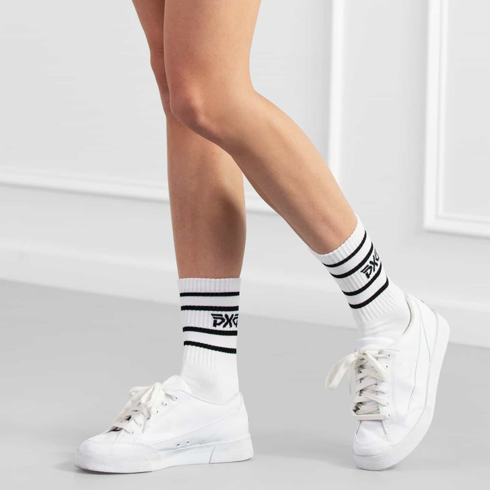 Women's Stripe Crew Chaussettes P22-O2003_2