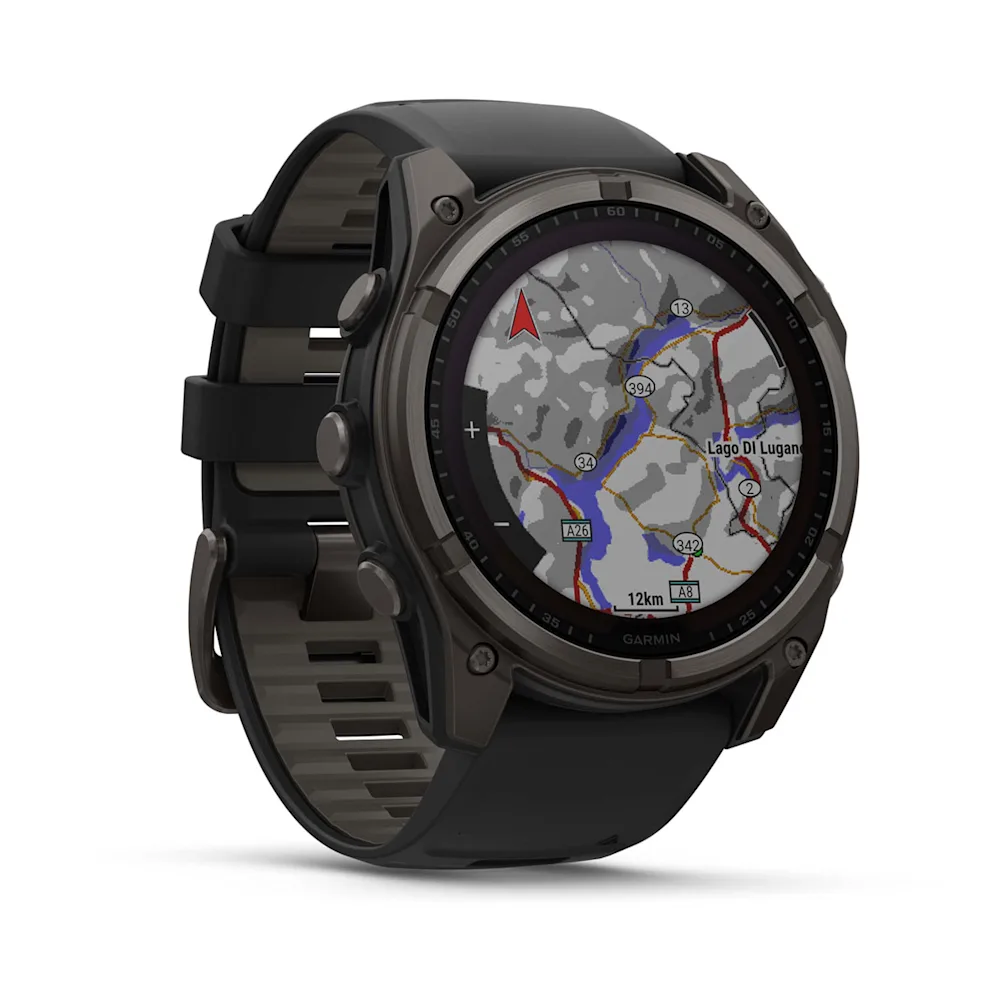 fēnix® 8 – 51 mm, Solar, Sapphire Sapphire, Graphit/Titan Carbongrau DLC mit QuickFit®-Silikon-Armband 26 mm 010-02907_2
