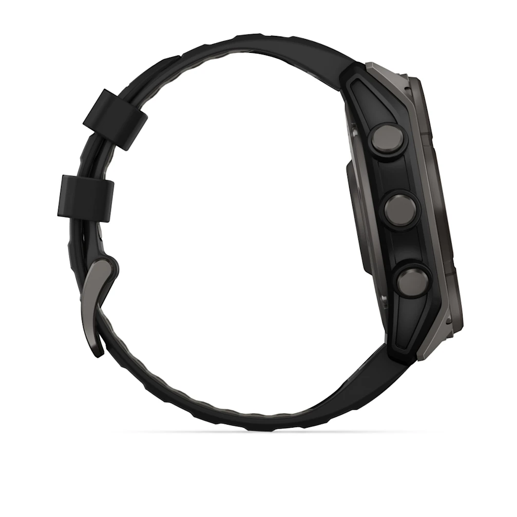 fēnix® 8 – 51 mm, Solar, Sapphire Sapphire, Graphit/Titan Carbongrau DLC mit QuickFit®-Silikon-Armband 26 mm 010-02907_2