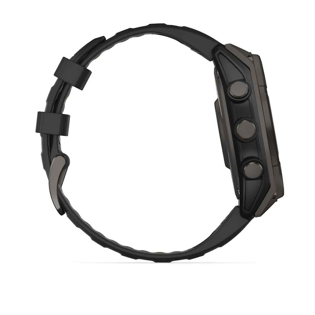 fēnix® 8 – 47 mm, Solar, Sapphire Sapphire, Graphit/Titan Carbongrau DLC mit QuickFit®-Silikon-Armband 22 mm 010-02906_2