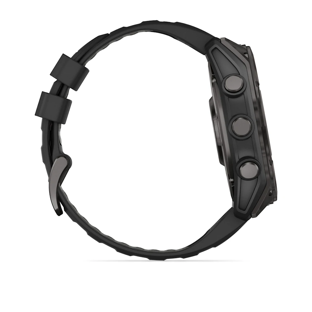 fēnix® 8 – 51 mm, AMOLED Sapphire, Schwarz/Carbongrau DLC Titan mit QuickFit®-Silikon-Armband 26 mm 010-02905_2