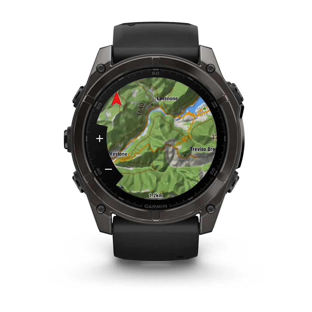 fēnix® 8 – 51 mm, AMOLED Sapphire, Schwarz/Carbongrau DLC Titan mit QuickFit®-Silikon-Armband 26 mm 010-02905_2
