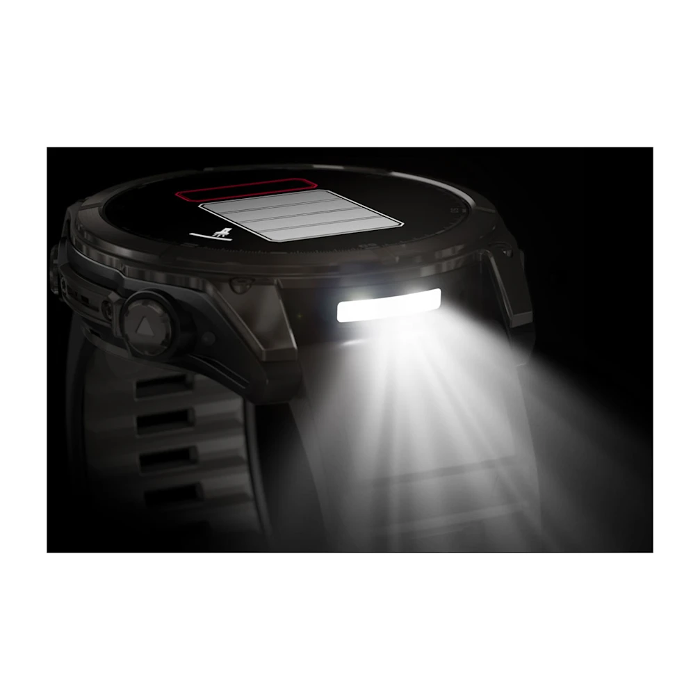 fēnix® 8 – 51 mm, AMOLED Sapphire, Schwarz/Carbongrau DLC Titan mit QuickFit®-Silikon-Armband 26 mm 010-02905_2