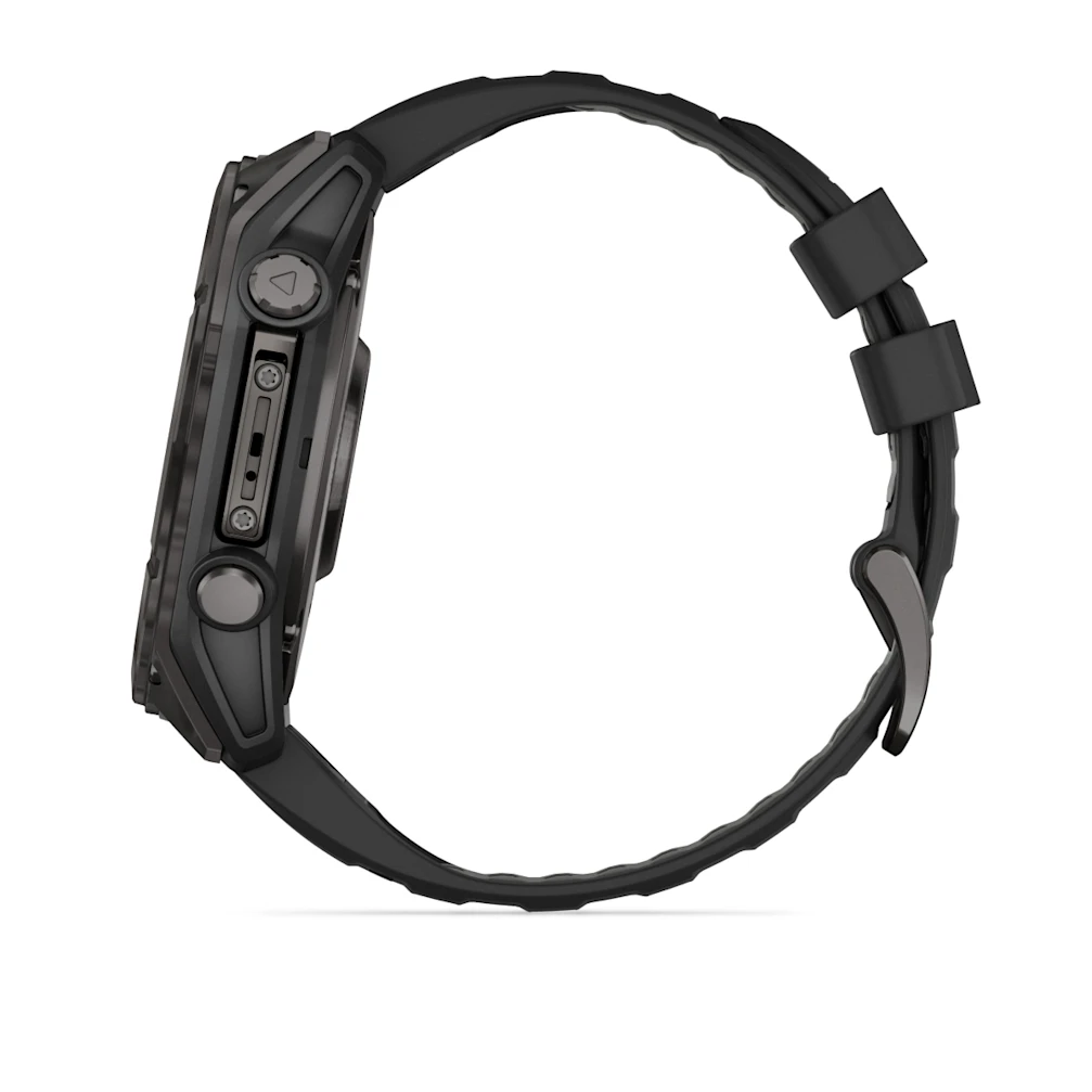 fēnix® 8 – 51 mm, AMOLED Sapphire, Schwarz/Carbongrau DLC Titan mit QuickFit®-Silikon-Armband 26 mm 010-02905_2