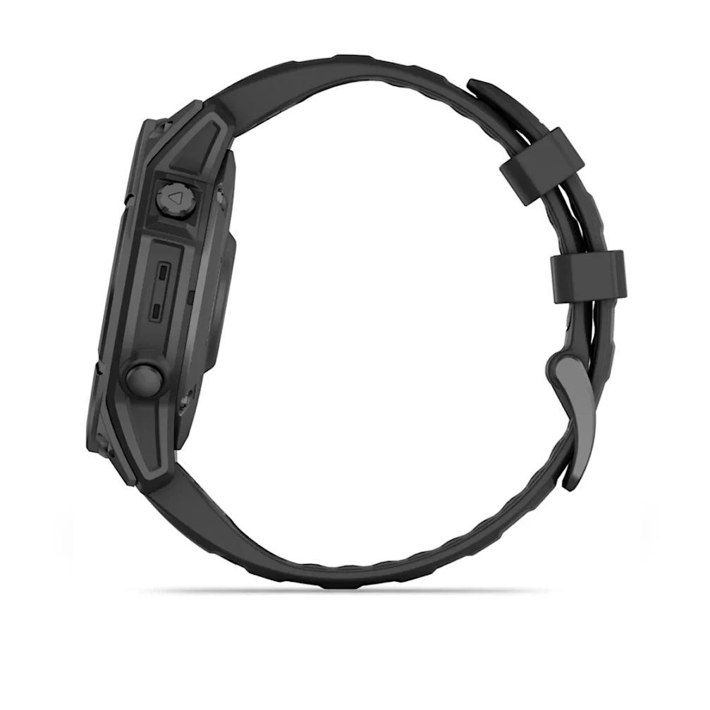 fēnix® E – 47 mm, AMOLED Schwarz/Schiefergrau mit QuickFit®-Silikon-Armband 22 mm 010-03025_2