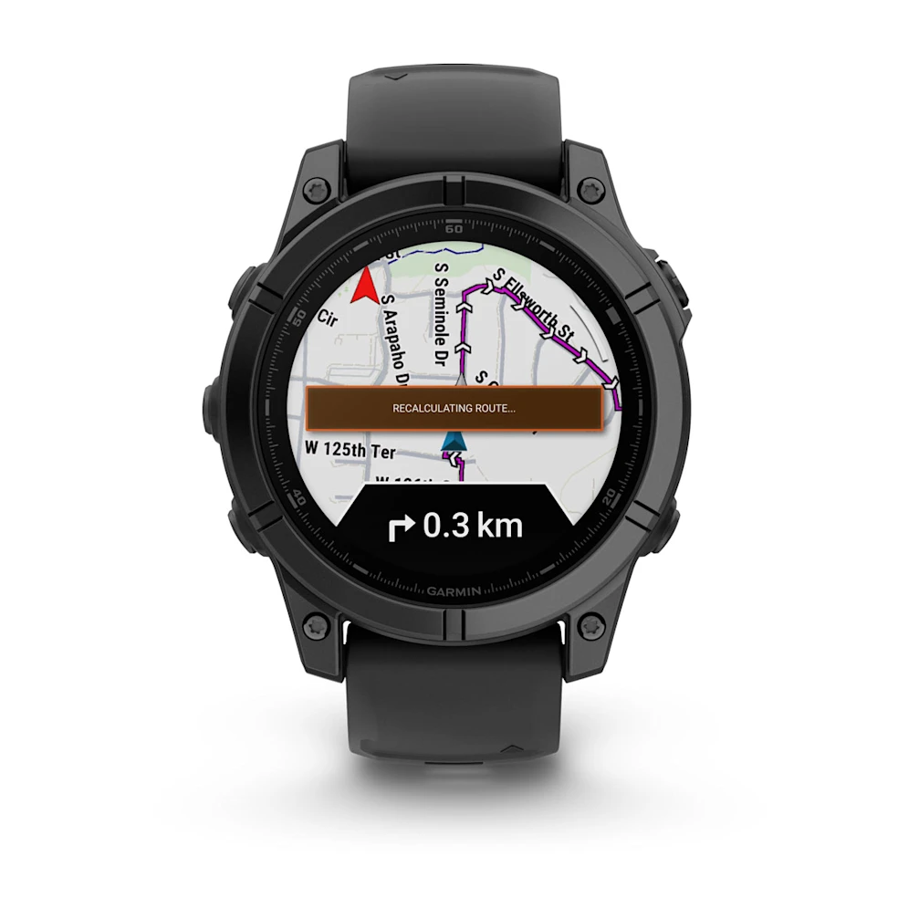 fēnix® E – 47 mm, AMOLED Schwarz/Schiefergrau mit QuickFit®-Silikon-Armband 22 mm 010-03025_2